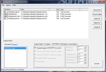Free Power Word to Pdf Converter screenshot 2