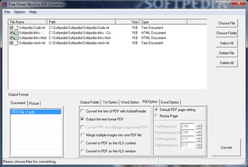 Free Power Word to Pdf Converter screenshot 3