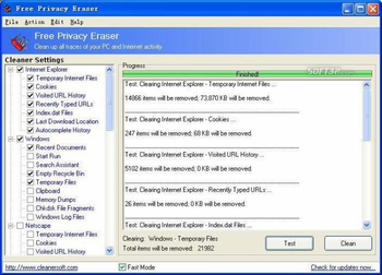 Free Privacy Eraser screenshot 3