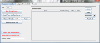 Free Proxy Switcher screenshot