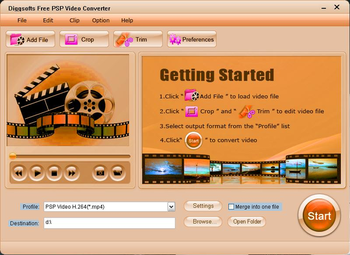 Free PSP Video Converter screenshot