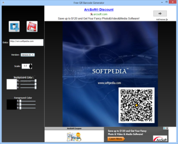 Free QR Barcode Generator screenshot