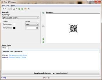 Free QR Creator Portable screenshot 2