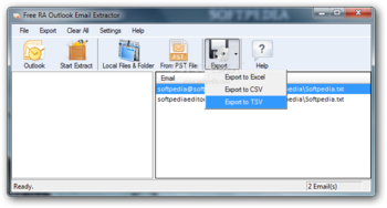 Free RA Outlook Email Extractor screenshot 2