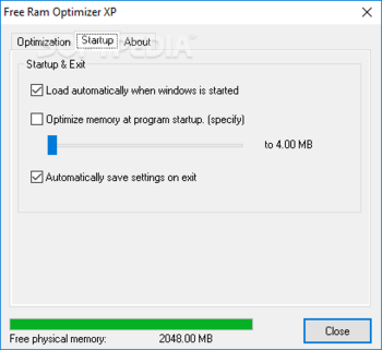 Free Ram Optimizer XP screenshot 2