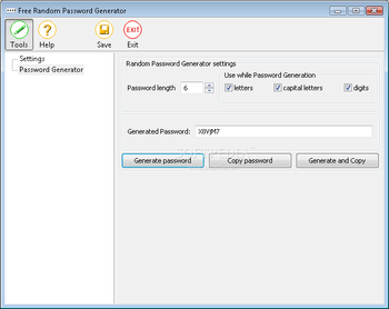 Free Random Password Generator screenshot