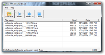 Free RAR eXtractor screenshot