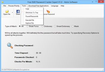 Free RAR Password Cracker Expert screenshot 4