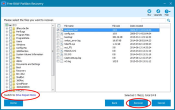 Free RAW Partition Recovery screenshot 2