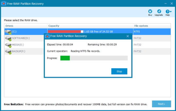 Free RAW Partition Recovery screenshot 4