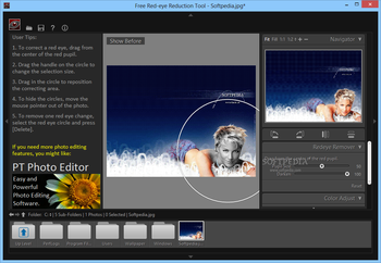 Free Red-eye Reduction Tool screenshot