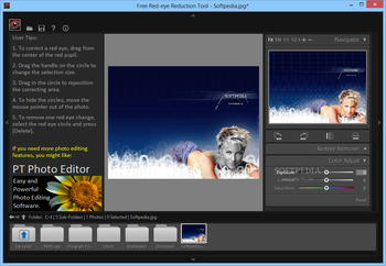 Free Red-eye Reduction Tool screenshot 2