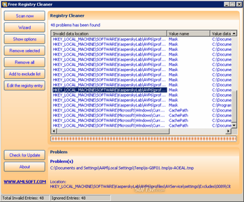 Free Registry Cleaner screenshot 5