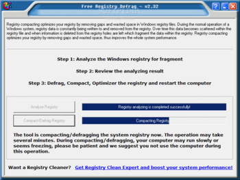 Free Registry Defrag screenshot 2