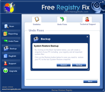 Free Registry Fix screenshot 3