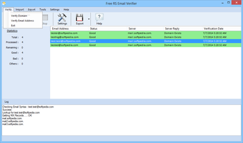 Free RS Email Verifier screenshot 2