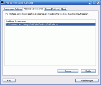 Free Screensaver Manager screenshot 2