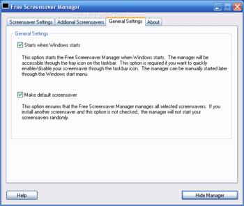 Free Screensaver Manager screenshot 3