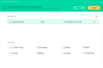 Free SD Card Data Recovery screenshot 2