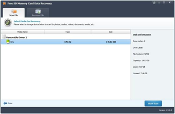 Free SD Memory Card Data Recovery screenshot 2
