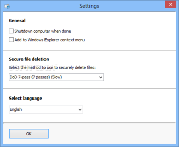 Free Secure File Eraser screenshot 2