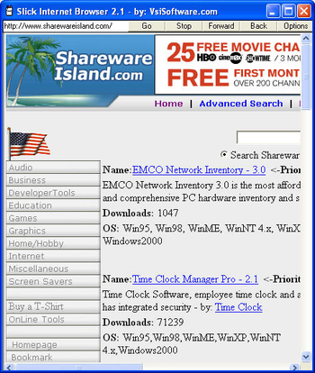 Free Slick Browser screenshot