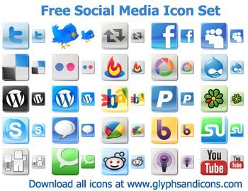 Free Social Media Icon Set screenshot