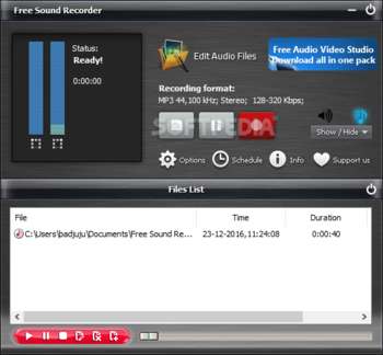 Free Sound Recorder screenshot
