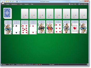 Free Spider Solitaire screenshot