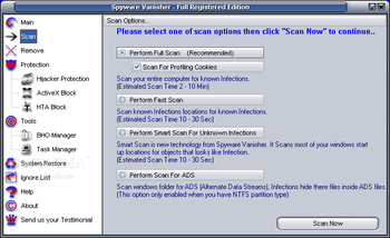 Free Spyware Vanisher screenshot 2