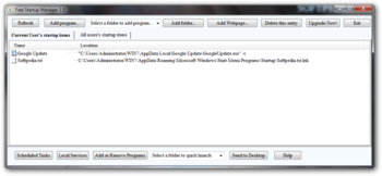 Free Startup Manager screenshot