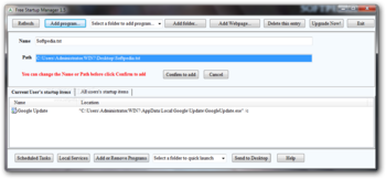 Free Startup Manager screenshot 2