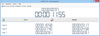 Free Stopwatch screenshot
