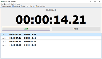 Free Stopwatch Portable screenshot