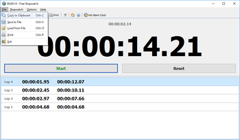 Free Stopwatch Portable screenshot 2