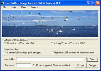 Free SwMost Image Encrypt Batch Tools screenshot