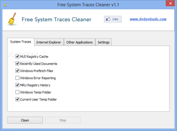 Free System Traces Cleaner screenshot