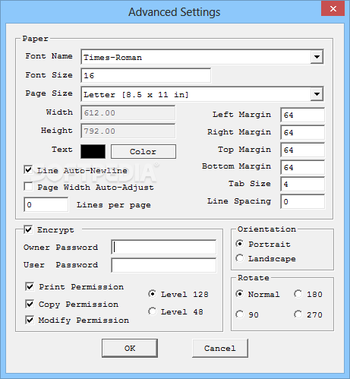 Free Text To PDF Converter screenshot 3