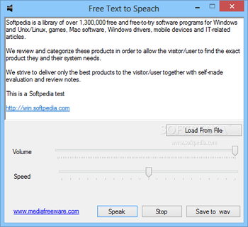 Free Text to Speach screenshot