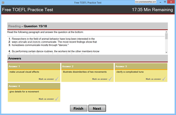 Free TOEFL Practice Test screenshot 2