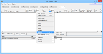 Free Torrent Client screenshot 3