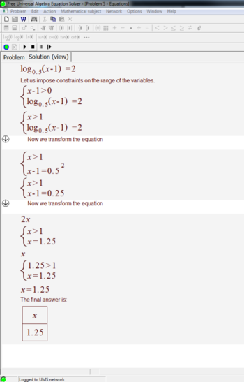 Free Universal Algebra Equation Solver screenshot 4