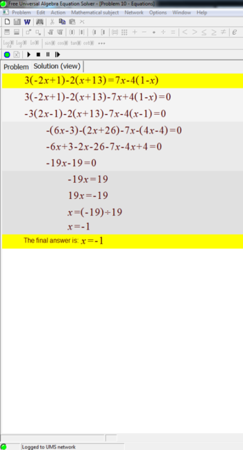 Free Universal Algebra Equation Solver screenshot 8