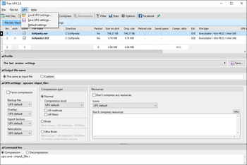 Free UPX screenshot 4