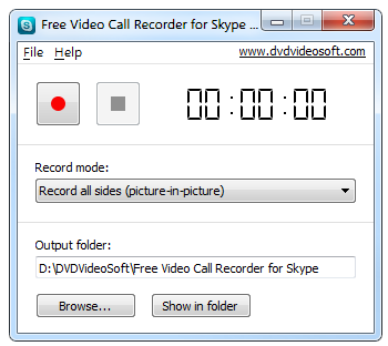 Free Video Call Recorder for Skype screenshot