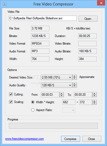 Free Video Compressor screenshot