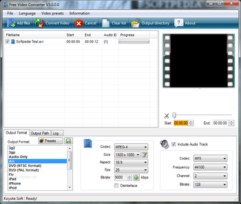 Free Video Converter screenshot