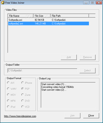 Free Video Joiner screenshot