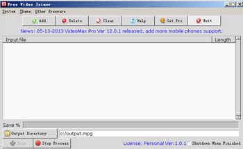 Free Video Joiner screenshot