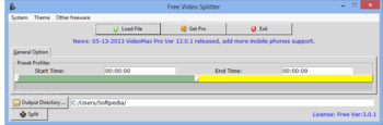 Free Video Splitter screenshot